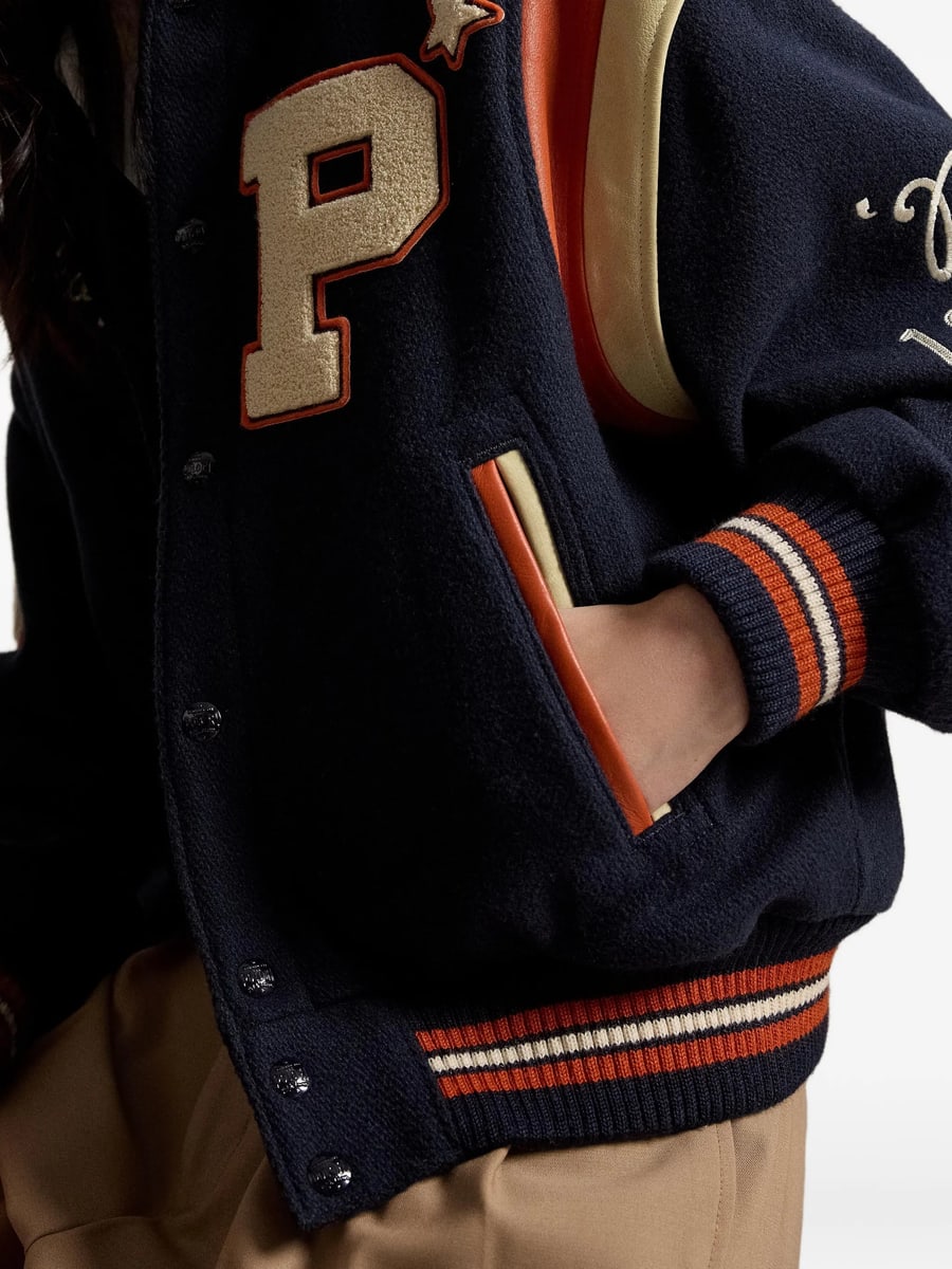Ralph Lauren Ralph Lauren Patch-detail Panelled Bomber Jacket, view 4