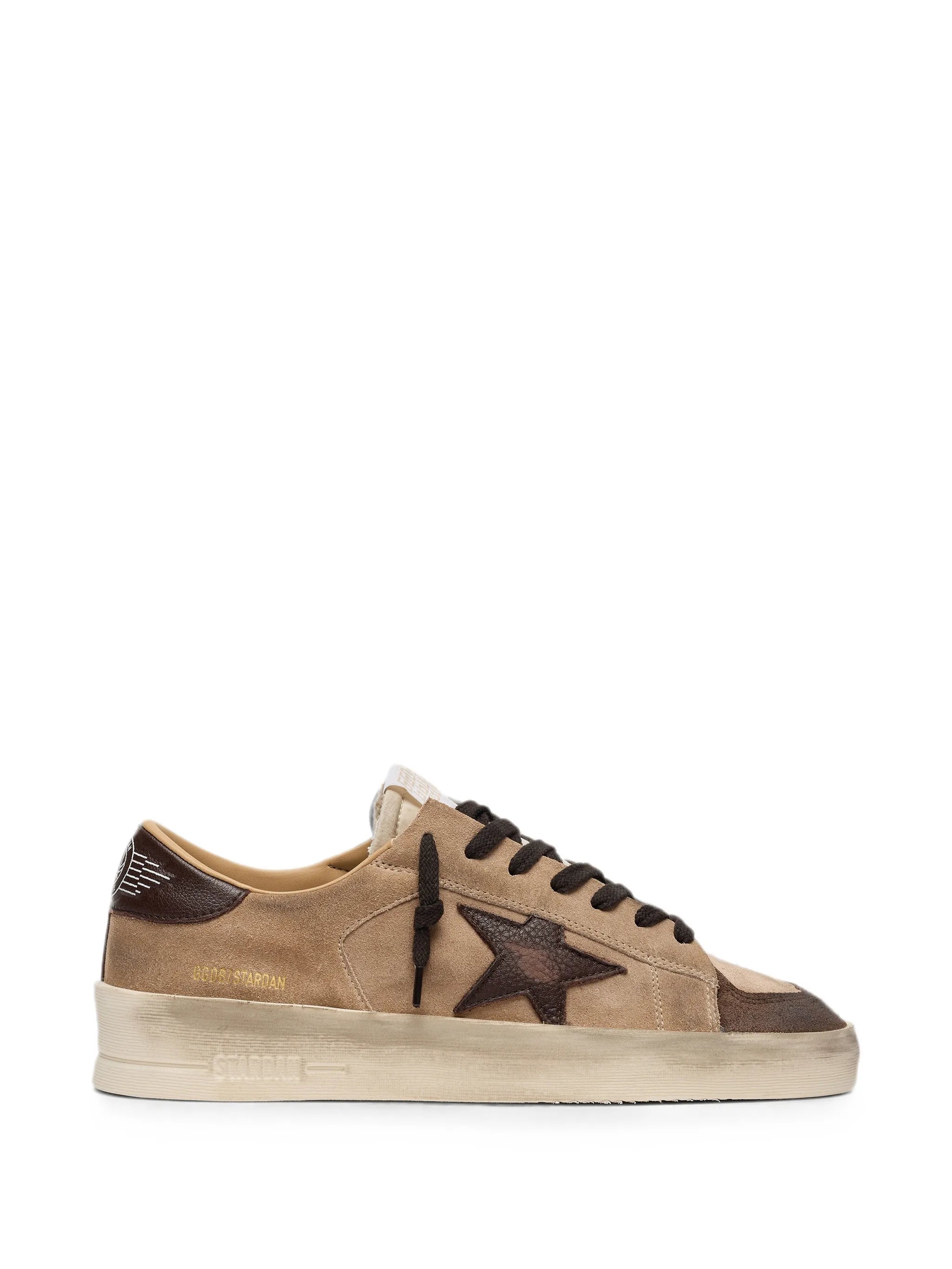 Golden Goose Golden Goose Stardan Suede Toe Nylon Tongue Suede Upper Leather Star And Heels