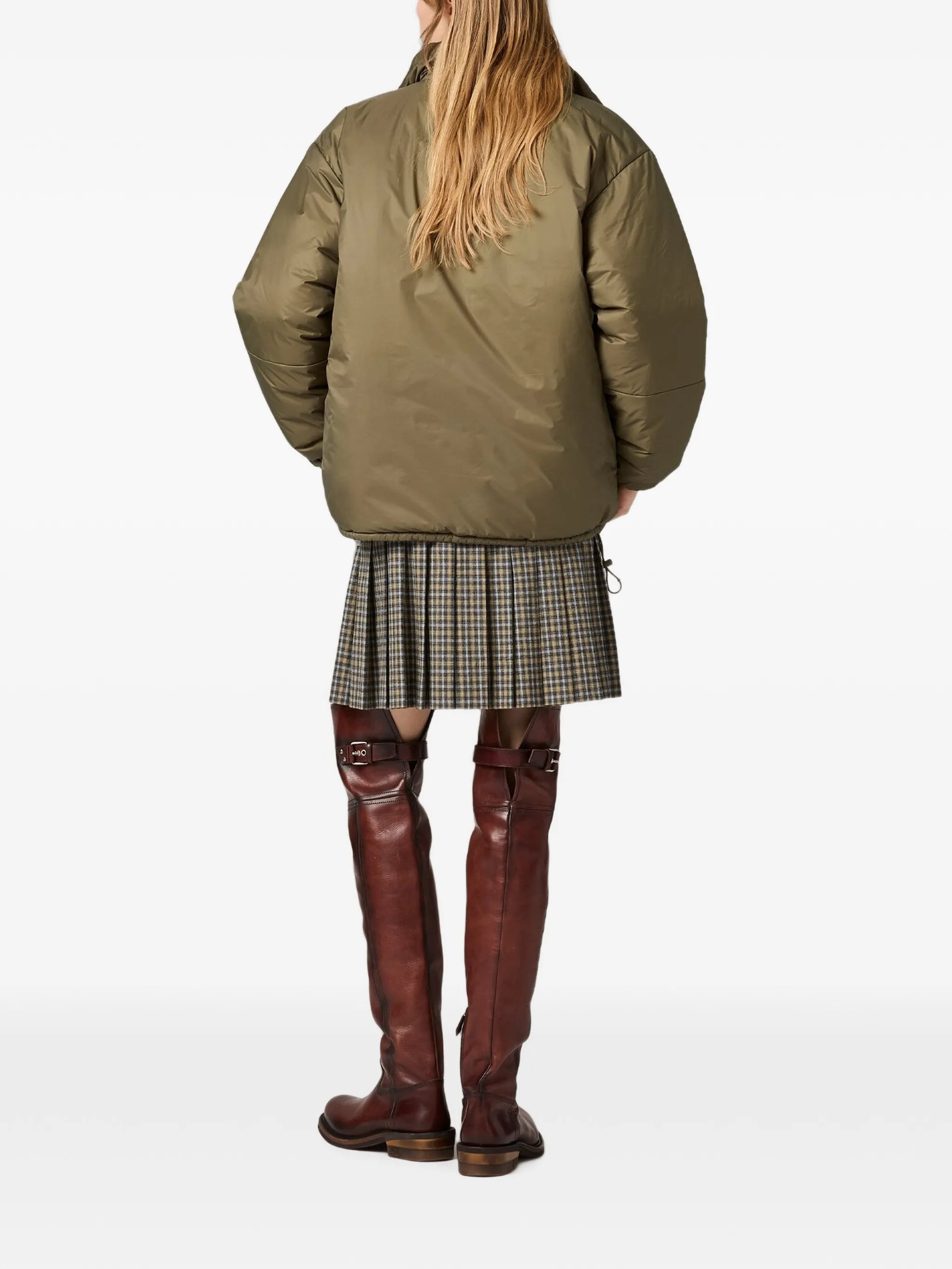 Miu Miu Miu Miu Medium-weight Ripstop Down Jacket, view 2