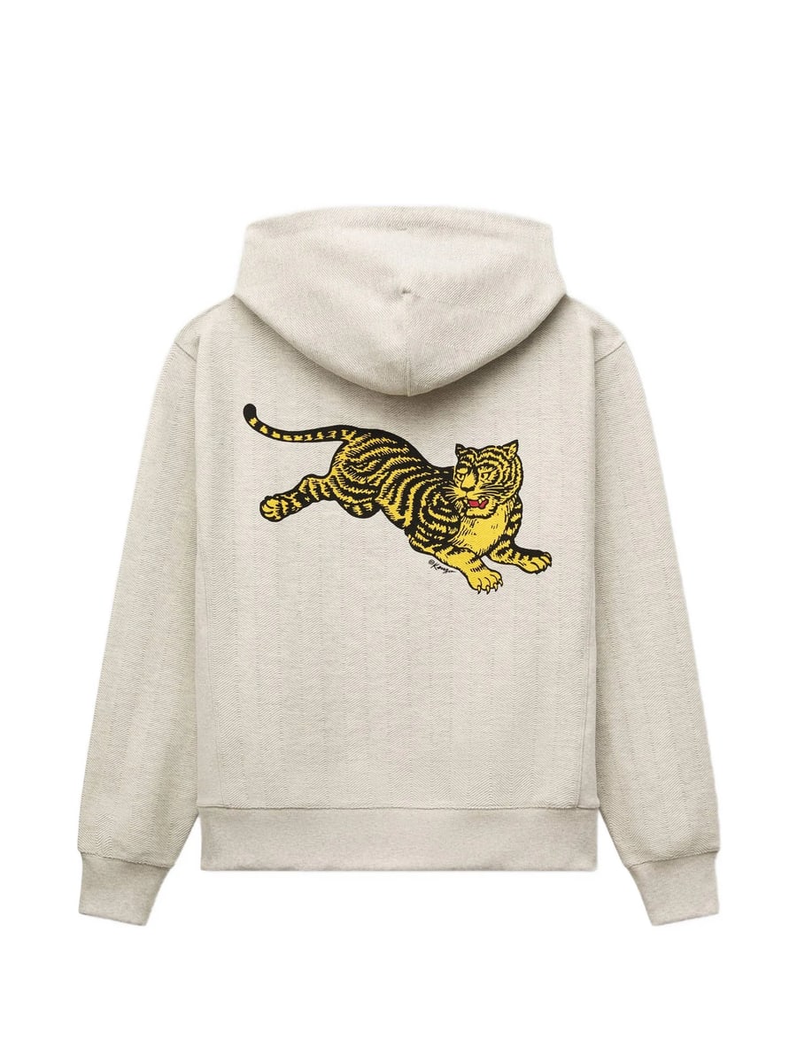 Kenzo Kenzo Jumping Tiger Herringbone Hoodie, view 3