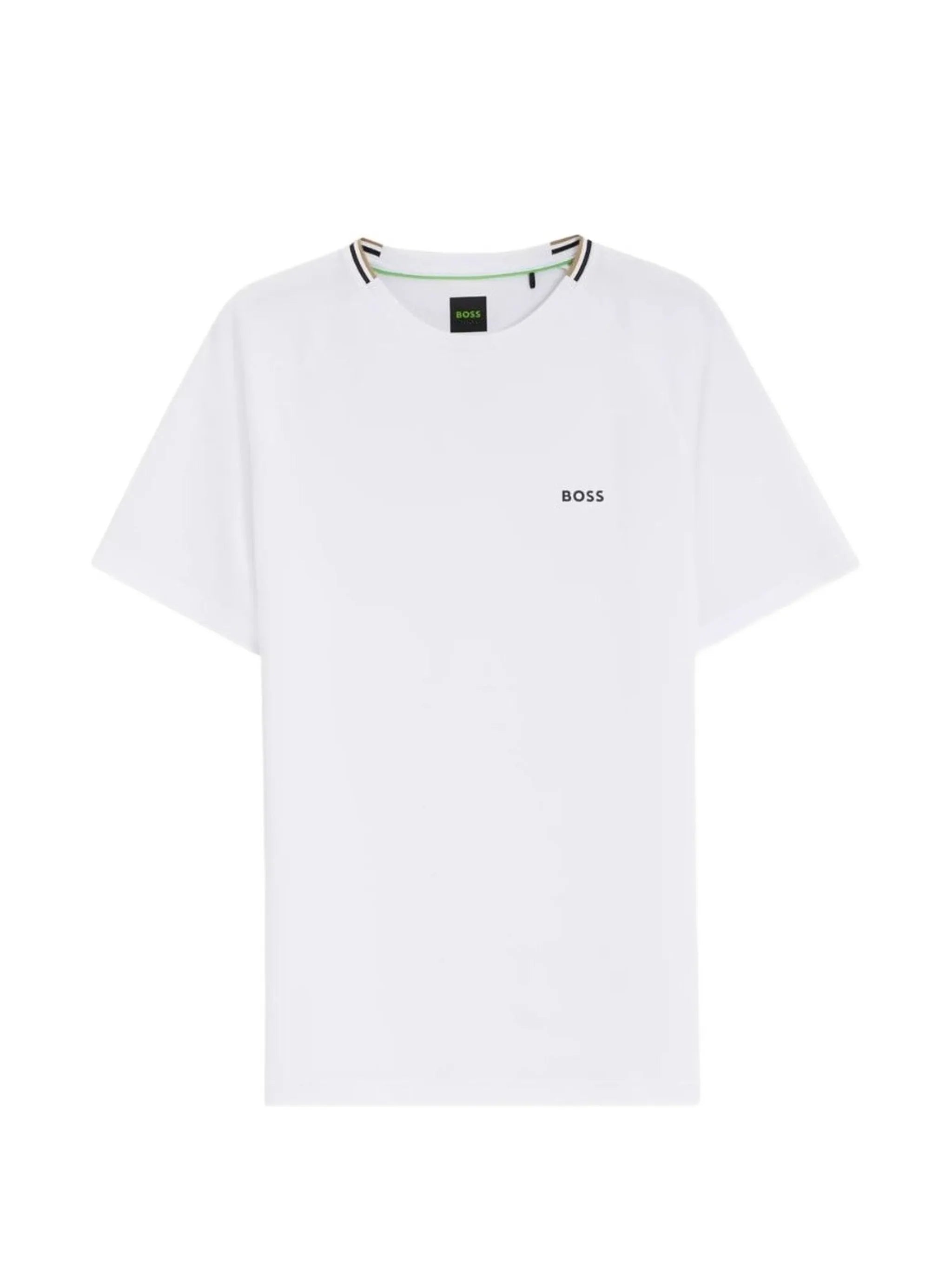 Boss Boss Active Moisture-wicking T-shirt With Tennis-ball Embossing