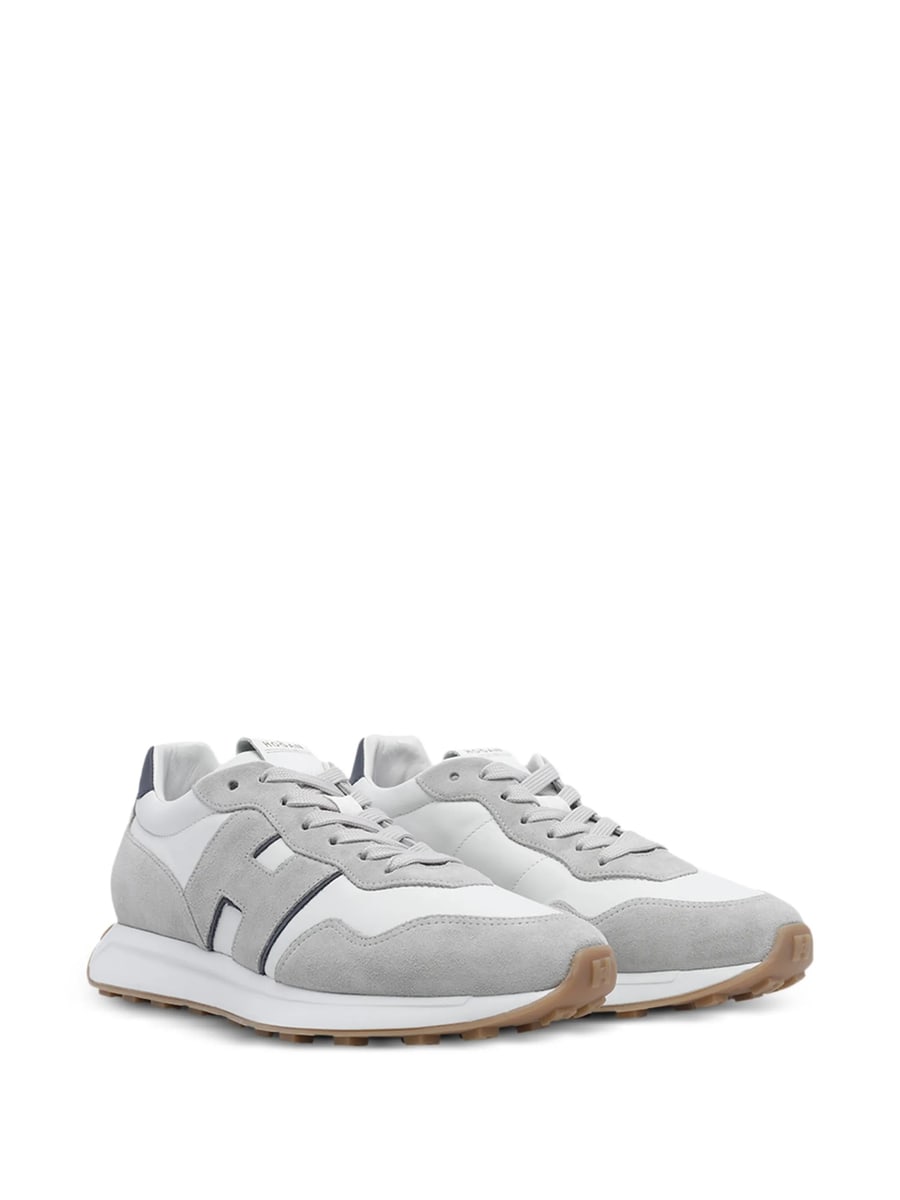 Hogan Hogan H601 Logo-patch Leather Sneakers, view 2