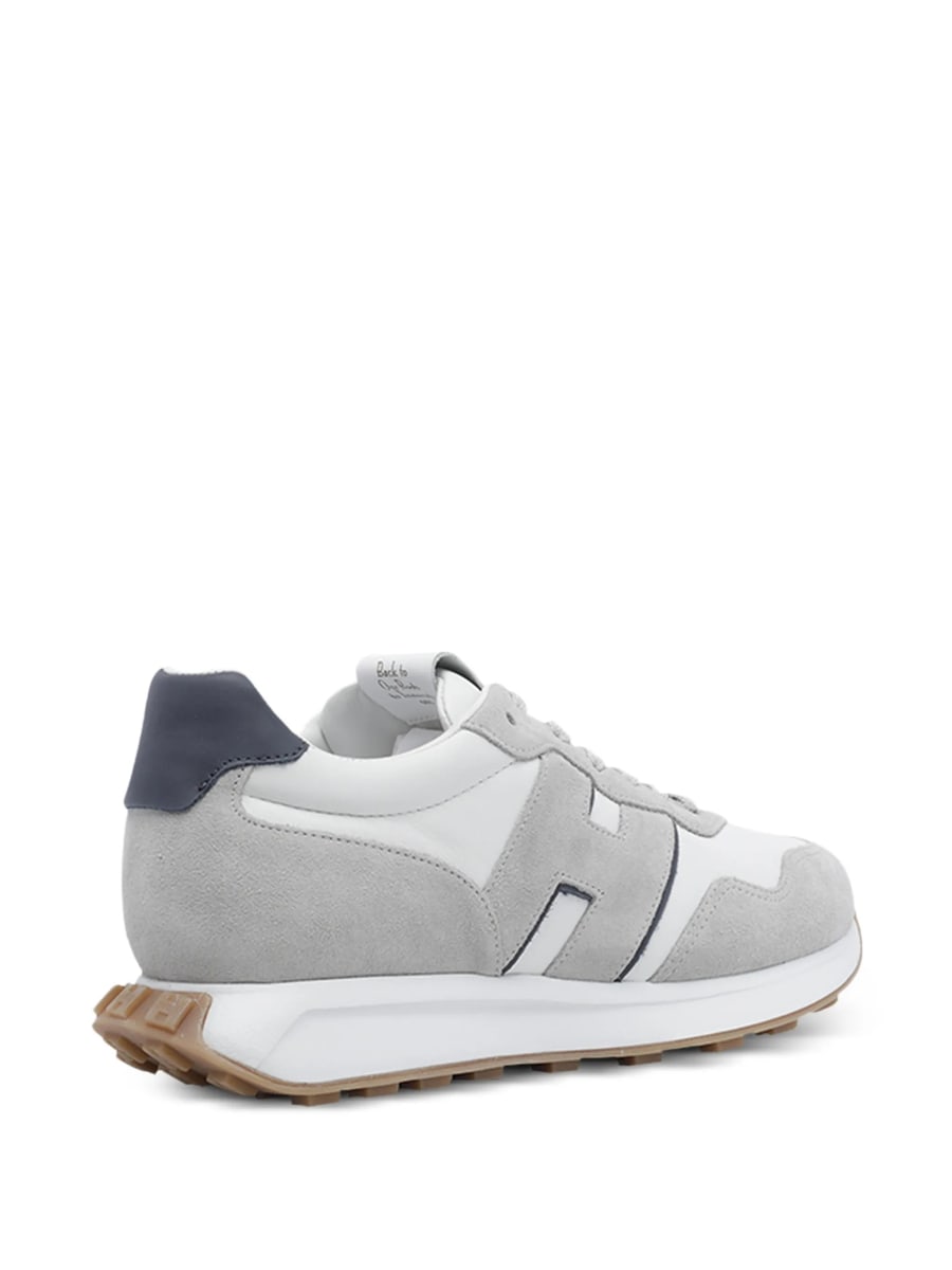 Hogan Hogan H601 Logo-patch Leather Sneakers, view 3