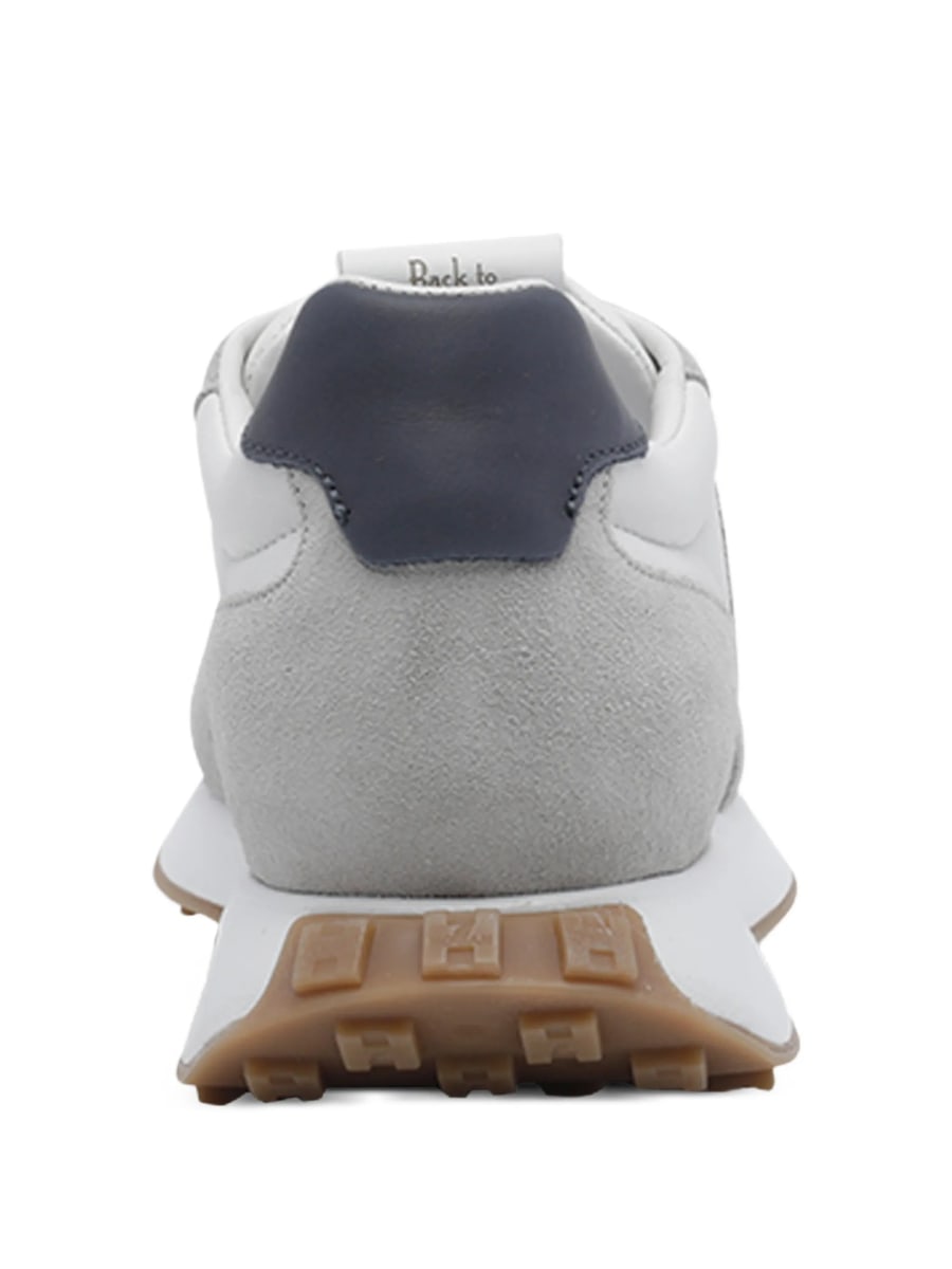 Hogan Hogan H601 Logo-patch Leather Sneakers, view 4