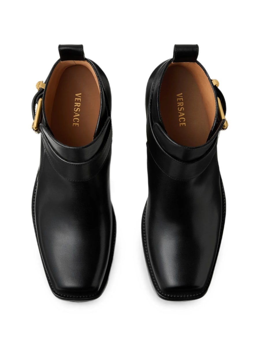 Versace Versace Orlando Leather Boots, view 2