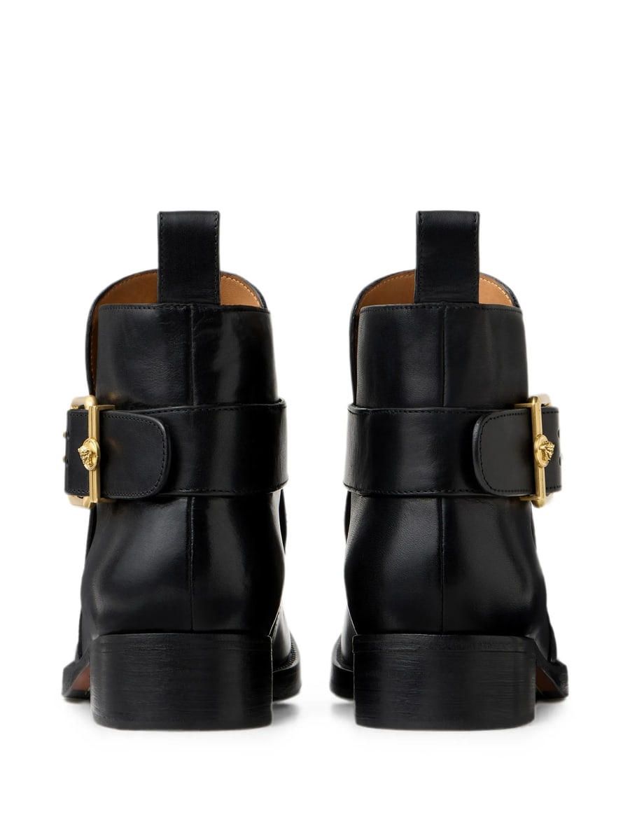 Versace Versace Orlando Leather Boots, view 3