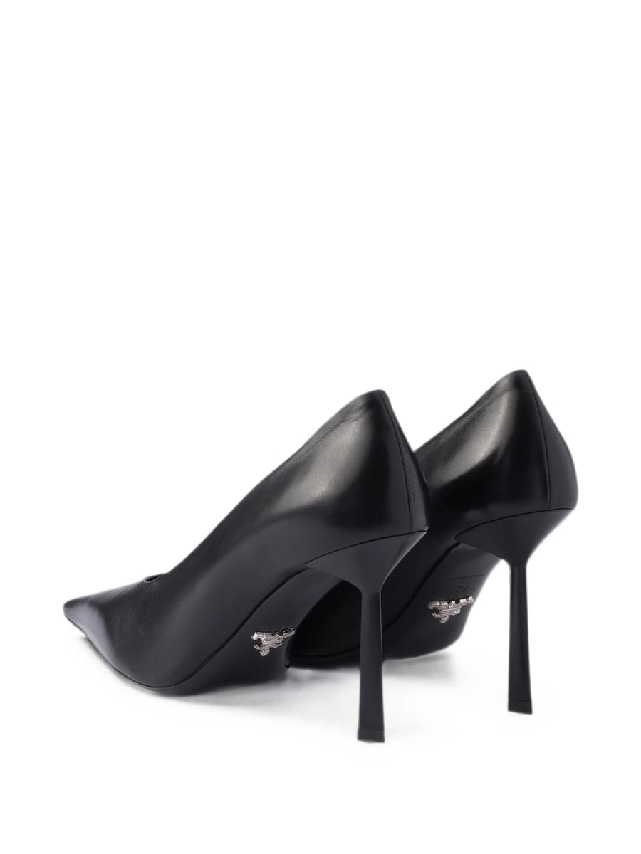 Prada Prada Decollete Leather Pumps, view 6
