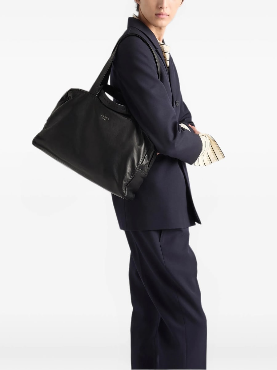 Prada Prada Nappa Leather Work Bag, view 2