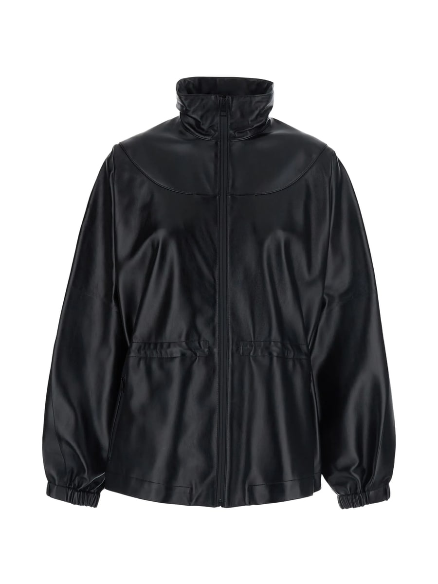 Givenchy Givenchy Elasticated-waist Leather Relaxed Fit Jacket