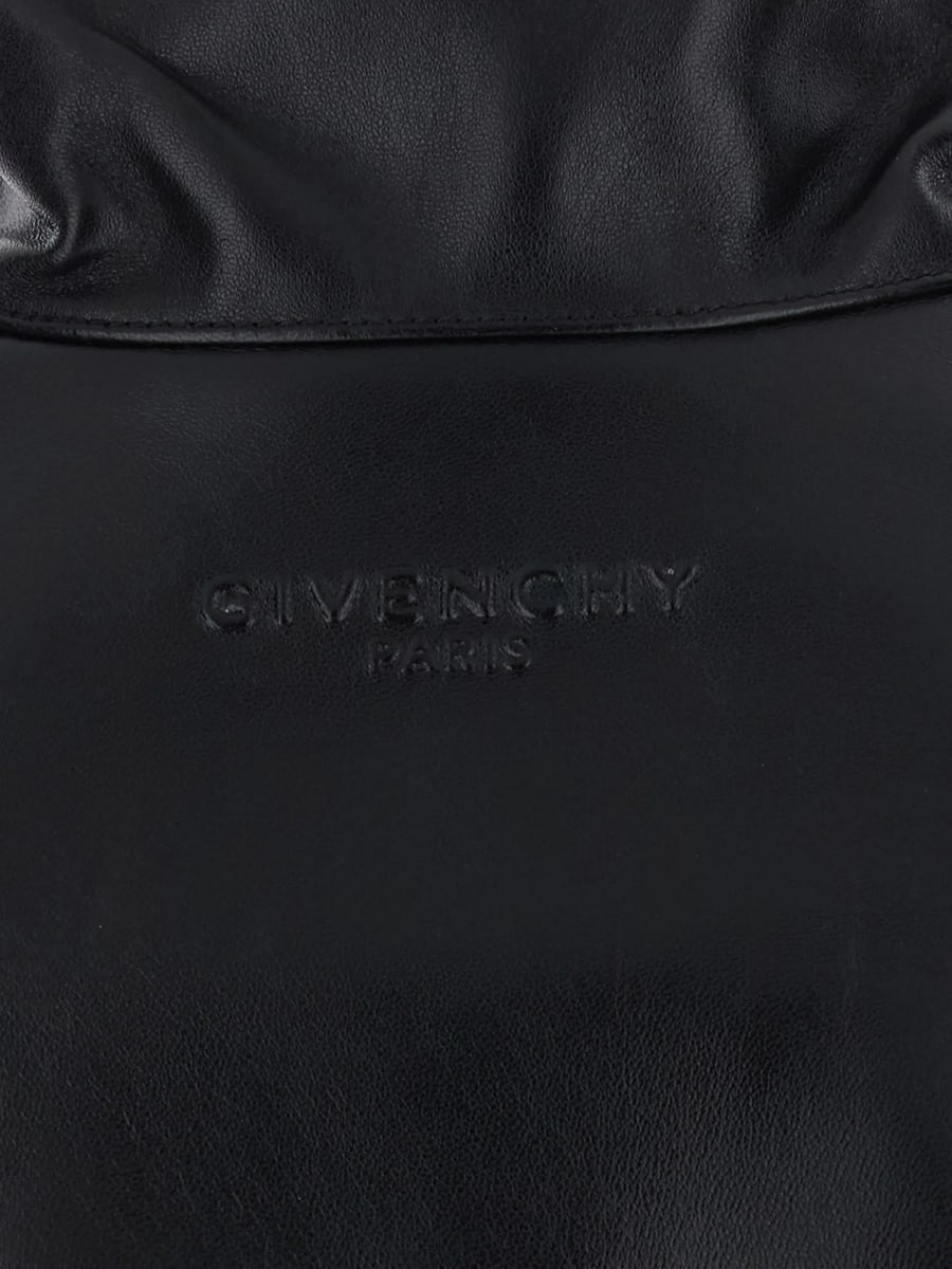 Givenchy Givenchy Elasticated-waist Leather Relaxed Fit Jacket, view 4