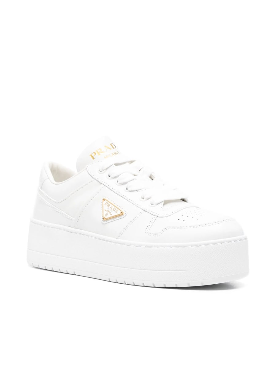 Prada Prada Downtown Bold Leather Sneakers, view 3