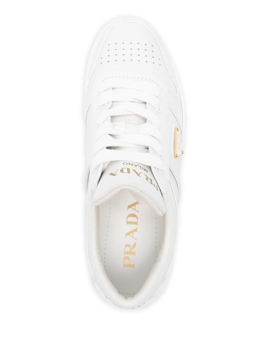 Prada Prada Downtown Bold Leather Sneakers, view 4