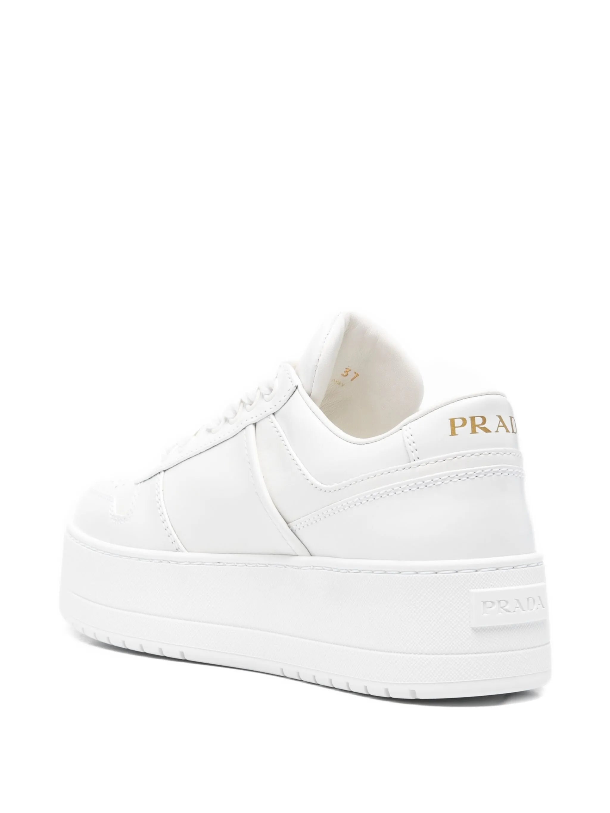 Prada Prada Downtown Bold Leather Sneakers, view 2