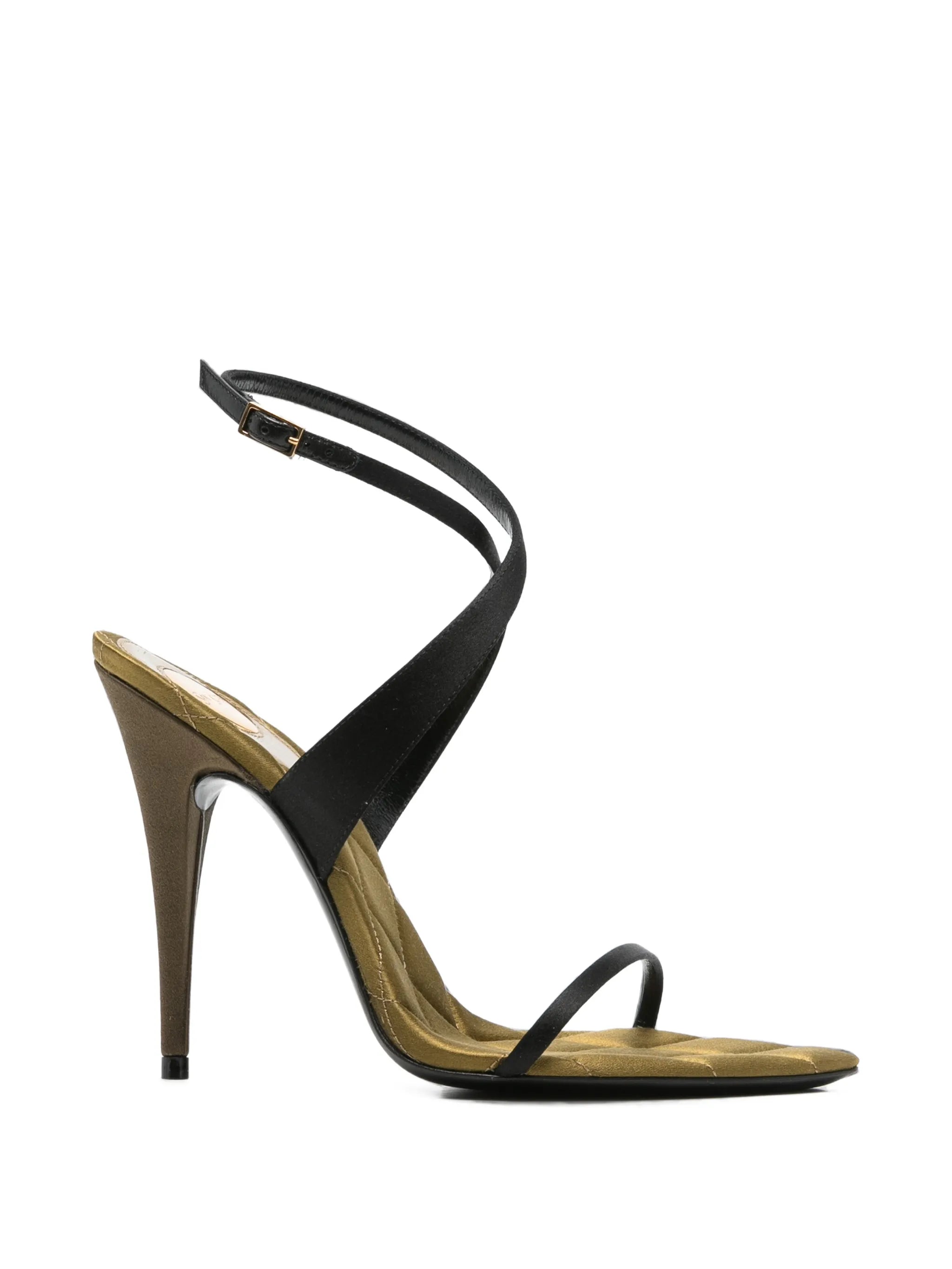 Saint Laurent Saint Laurent Ivresse Quilted Crossover-strap Sandals