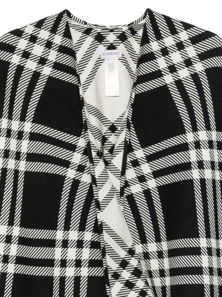 Burberry Burberry Check Frayed Cape, view 3