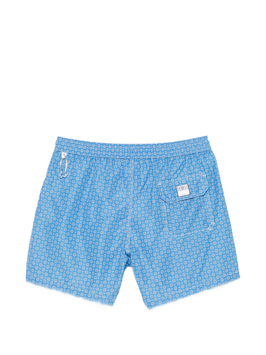 Fedeli Fedeli Drawstring Print Swim Shorts, view 3