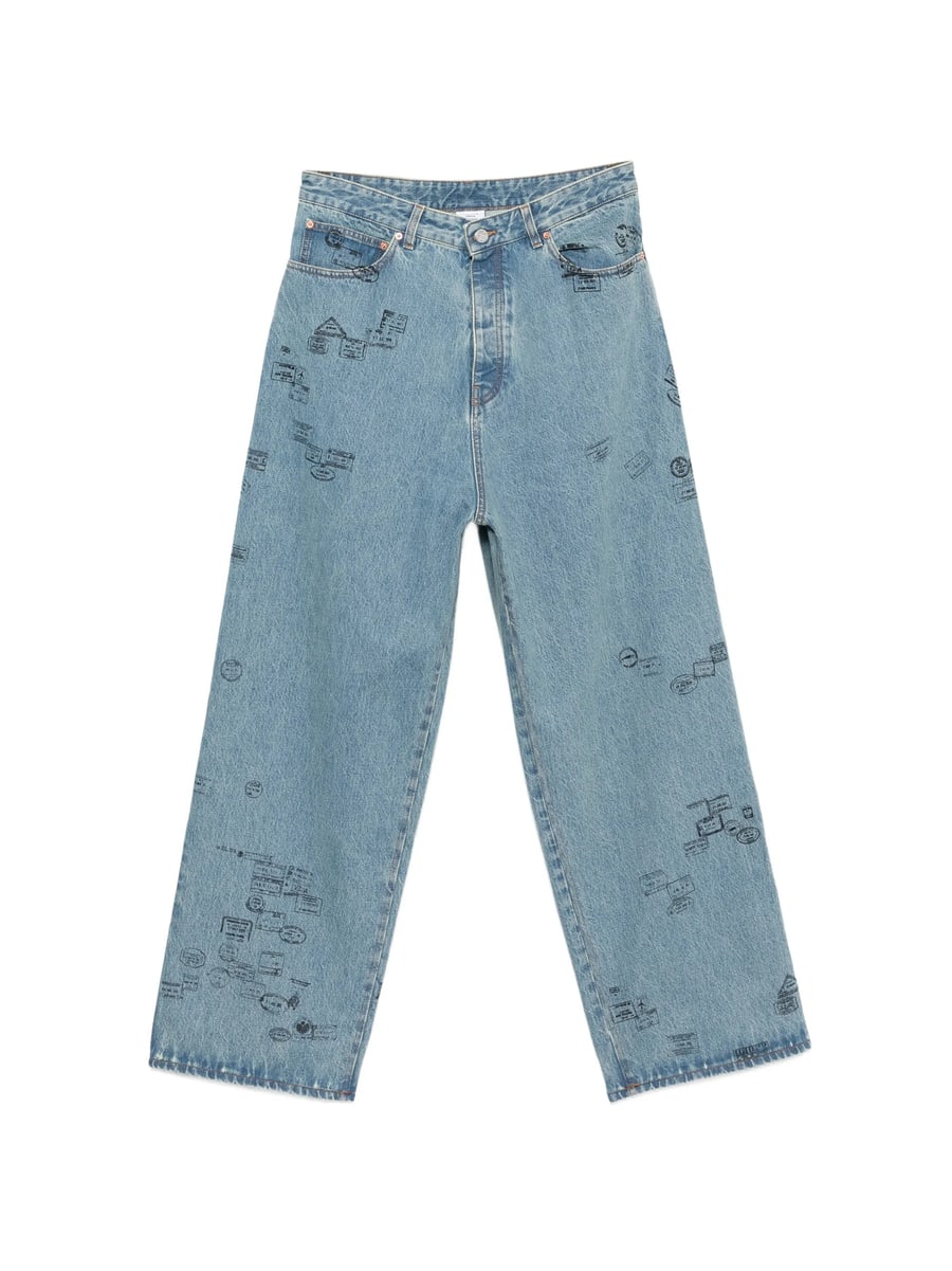 Vetements Vetements Stamp-print Jeans