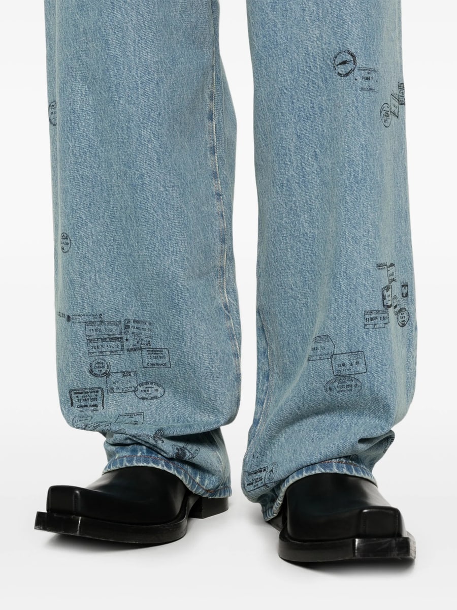 Vetements Vetements Stamp-print Jeans, view 5