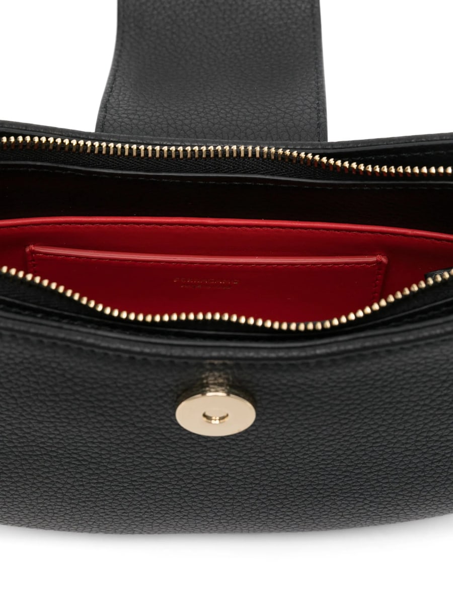 Ferragamo Ferragamo Double Gancini Mini Shoulder Bag, view 3