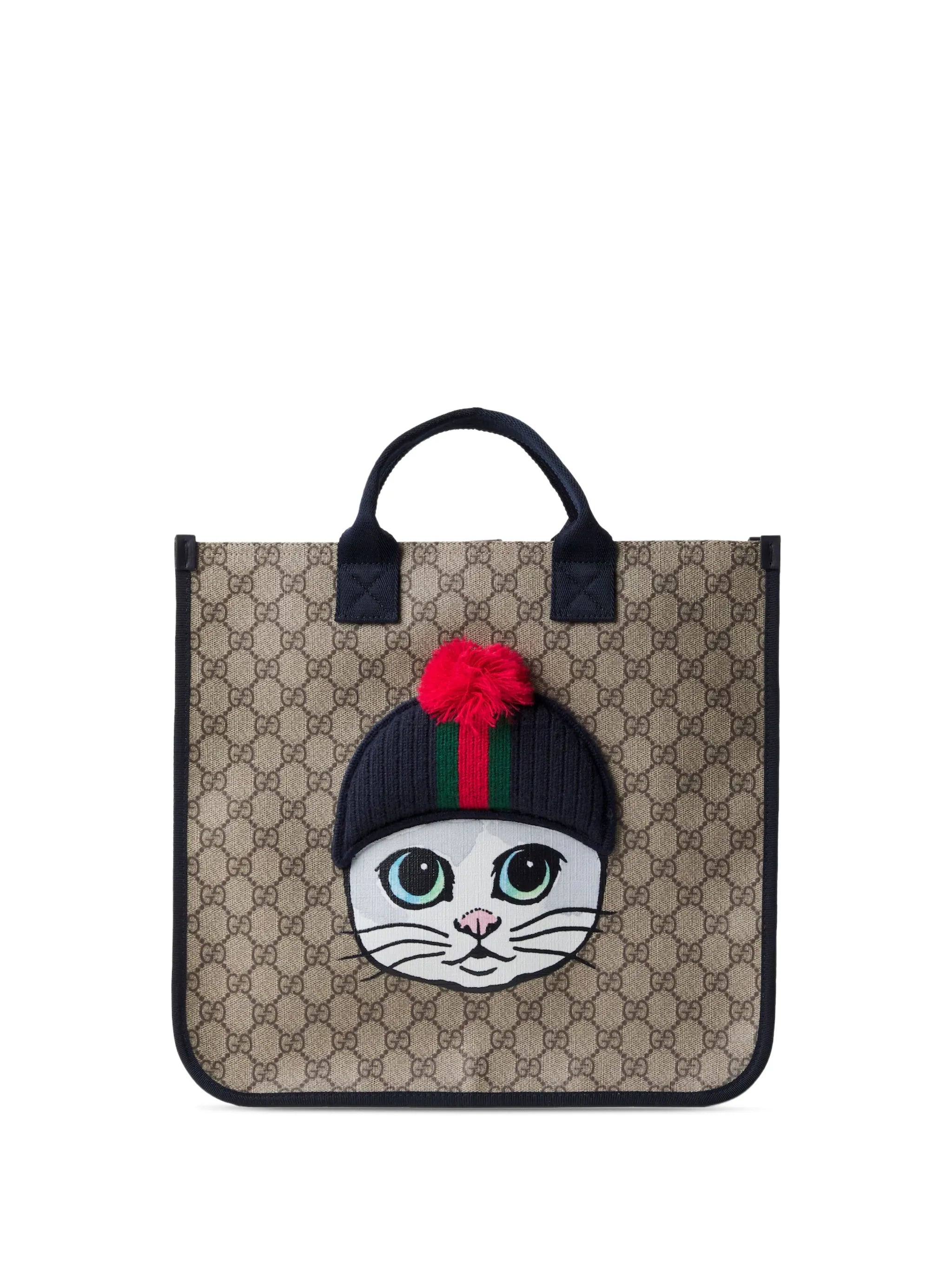 Gucci Gucci GG Supreme Cat-patch Tote Bag