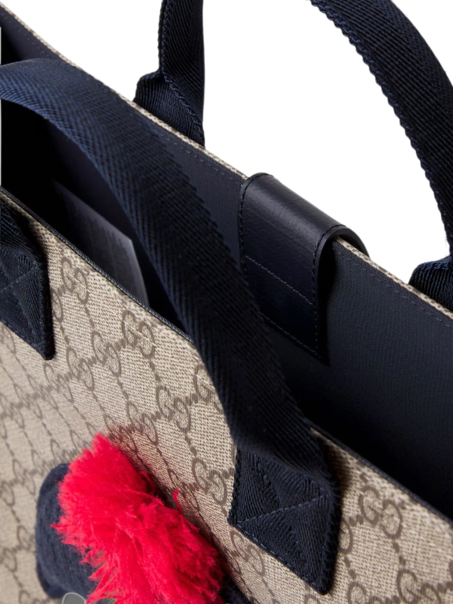 Gucci Gucci GG Supreme Cat-patch Tote Bag, view 2
