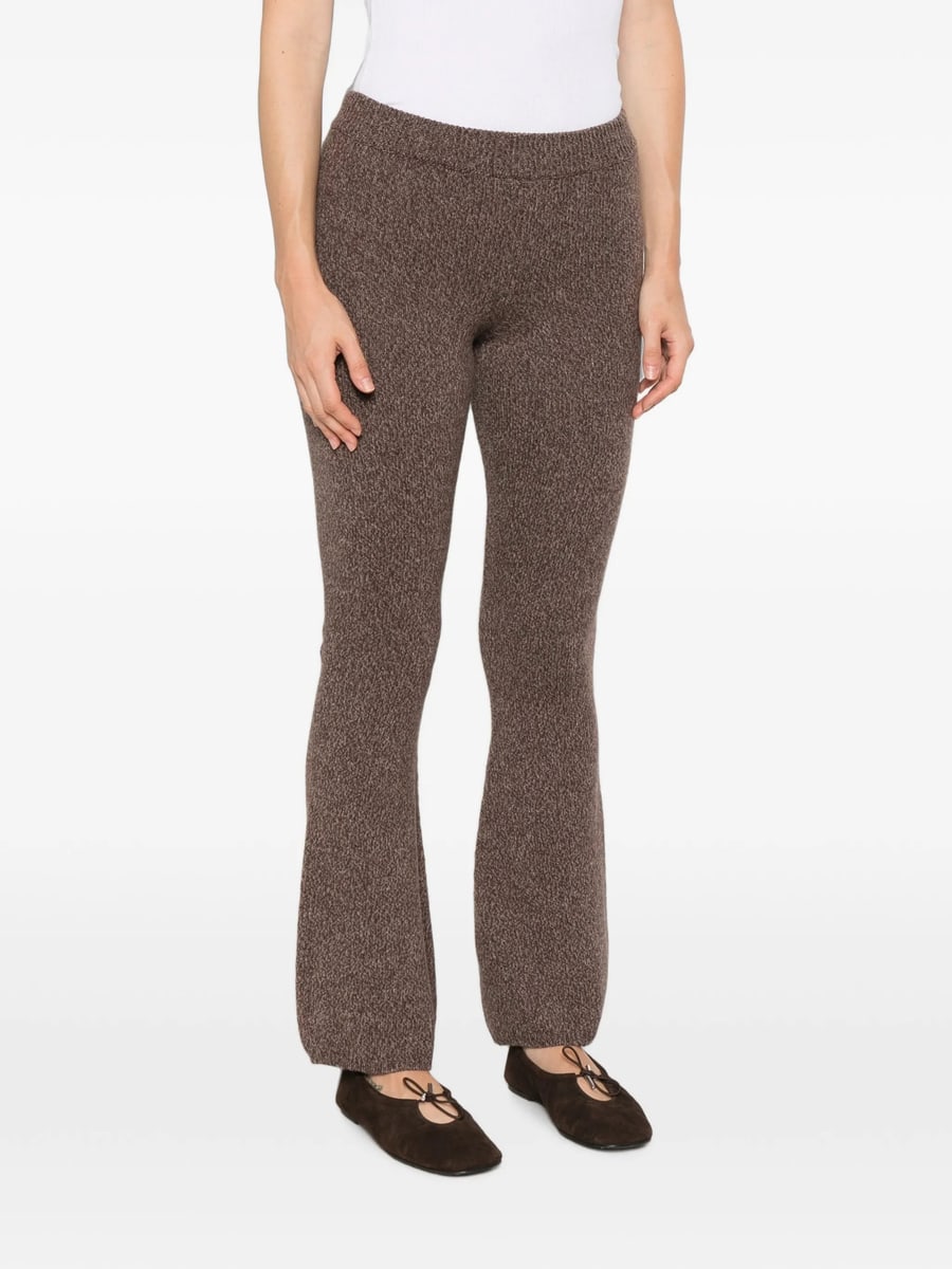 Ely Ely Ely Ely Fine-knit Flared Trousers, view 4