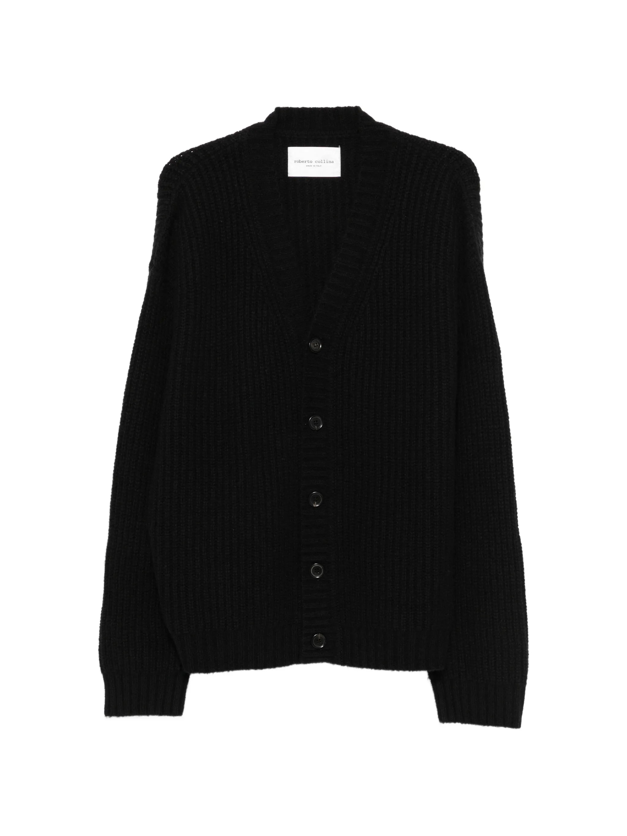 Roberto Collina Roberto Collina Ribbed-knit V-neck Cardigan