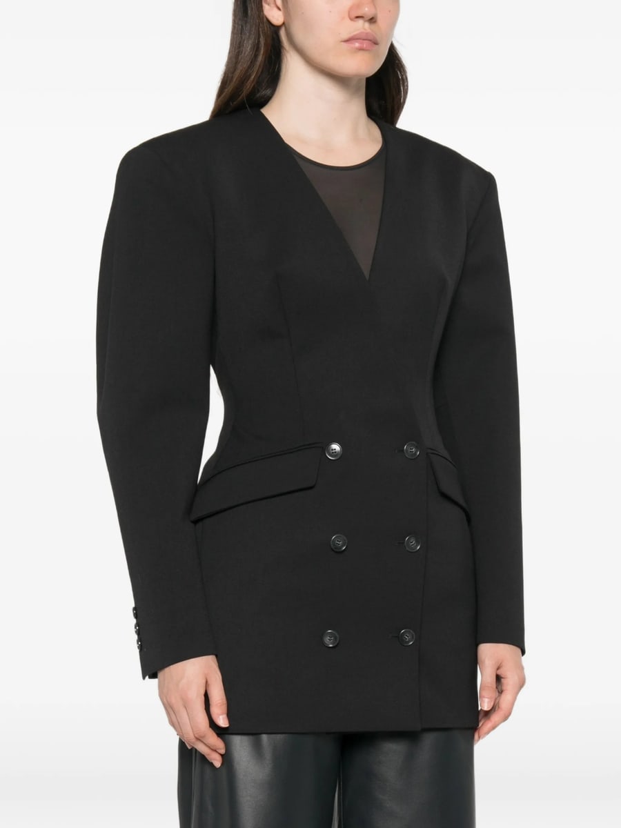 The Andamane The Andamane Double-breasted Collarless Jacket, view 3
