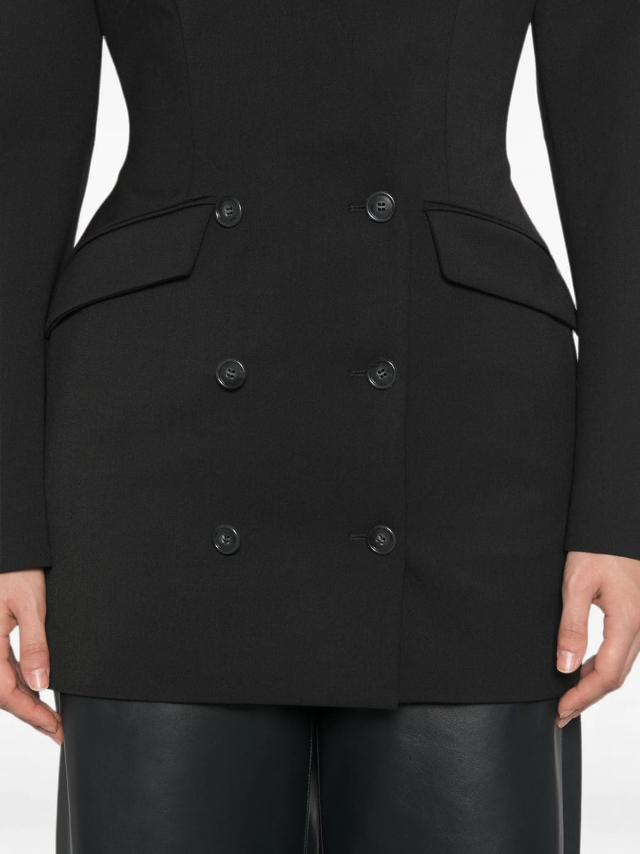 The Andamane The Andamane Double-breasted Collarless Jacket, view 4