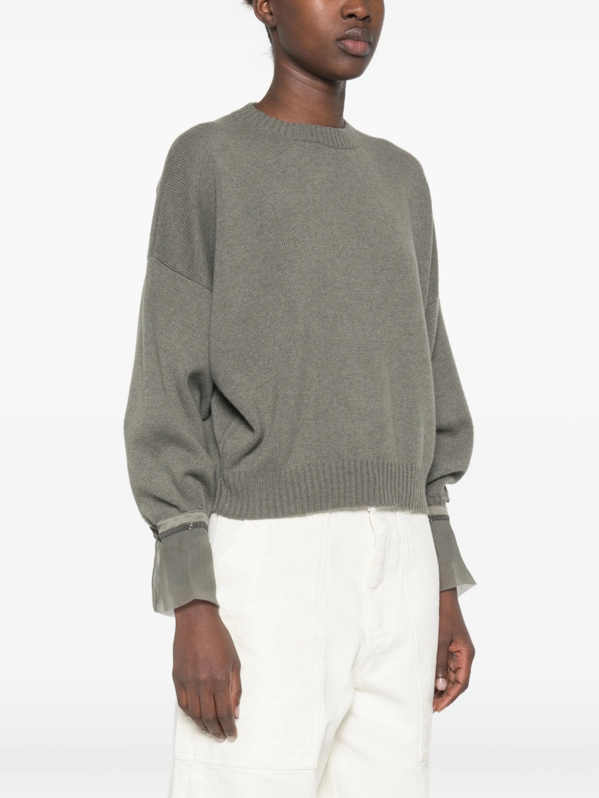 Brunello Cucinelli Brunello Cucinelli Monili-embellished Sweater, view 2