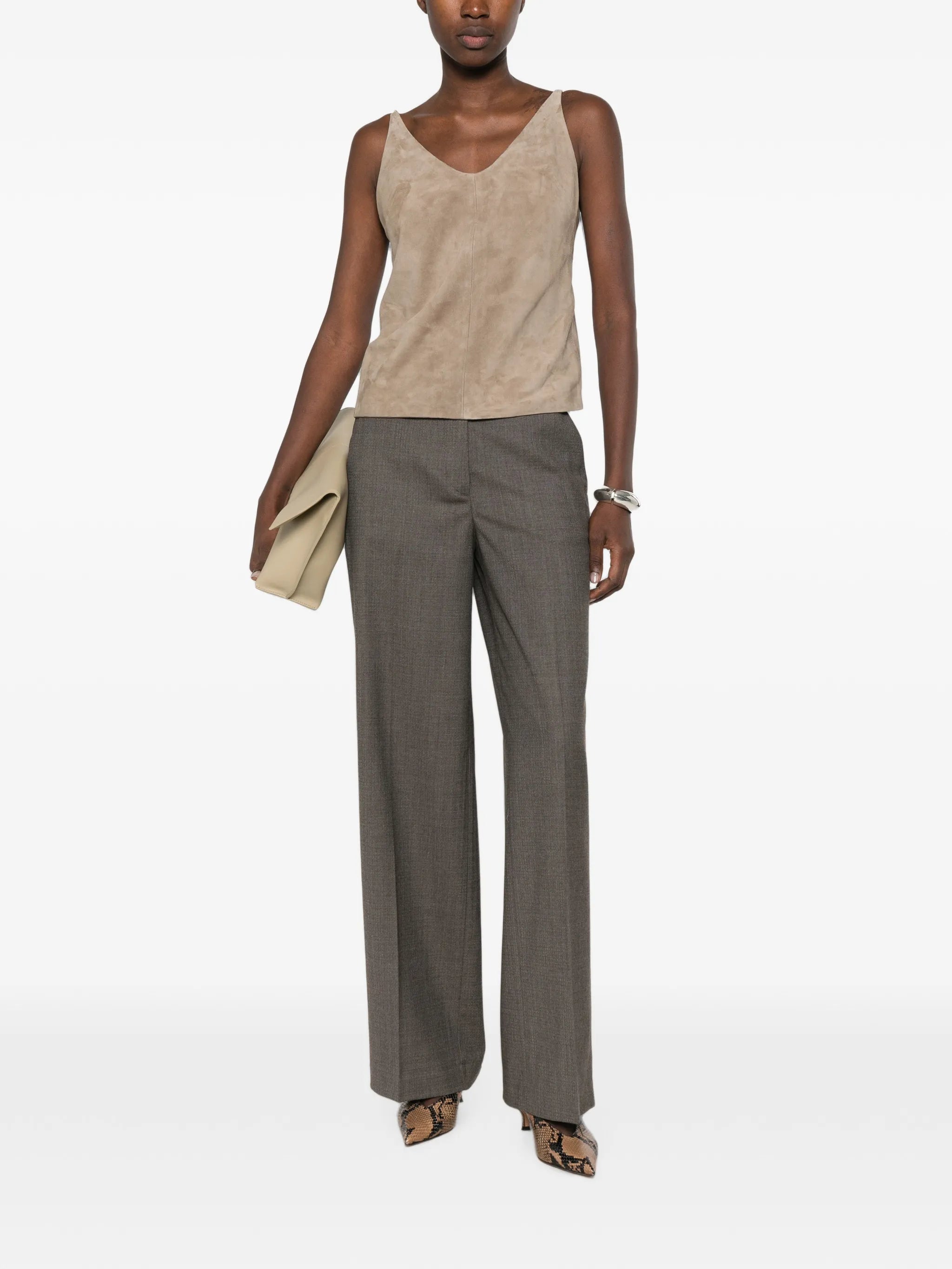 Peserico Peserico Pressed-crease Trousers, view 2