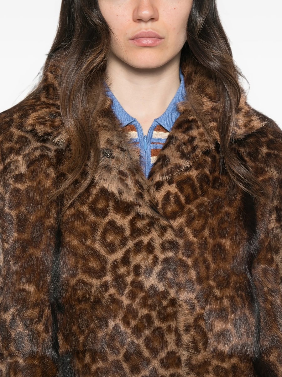 Santoro Santoro Leopard-print Long-sleeve Jacket, view 5