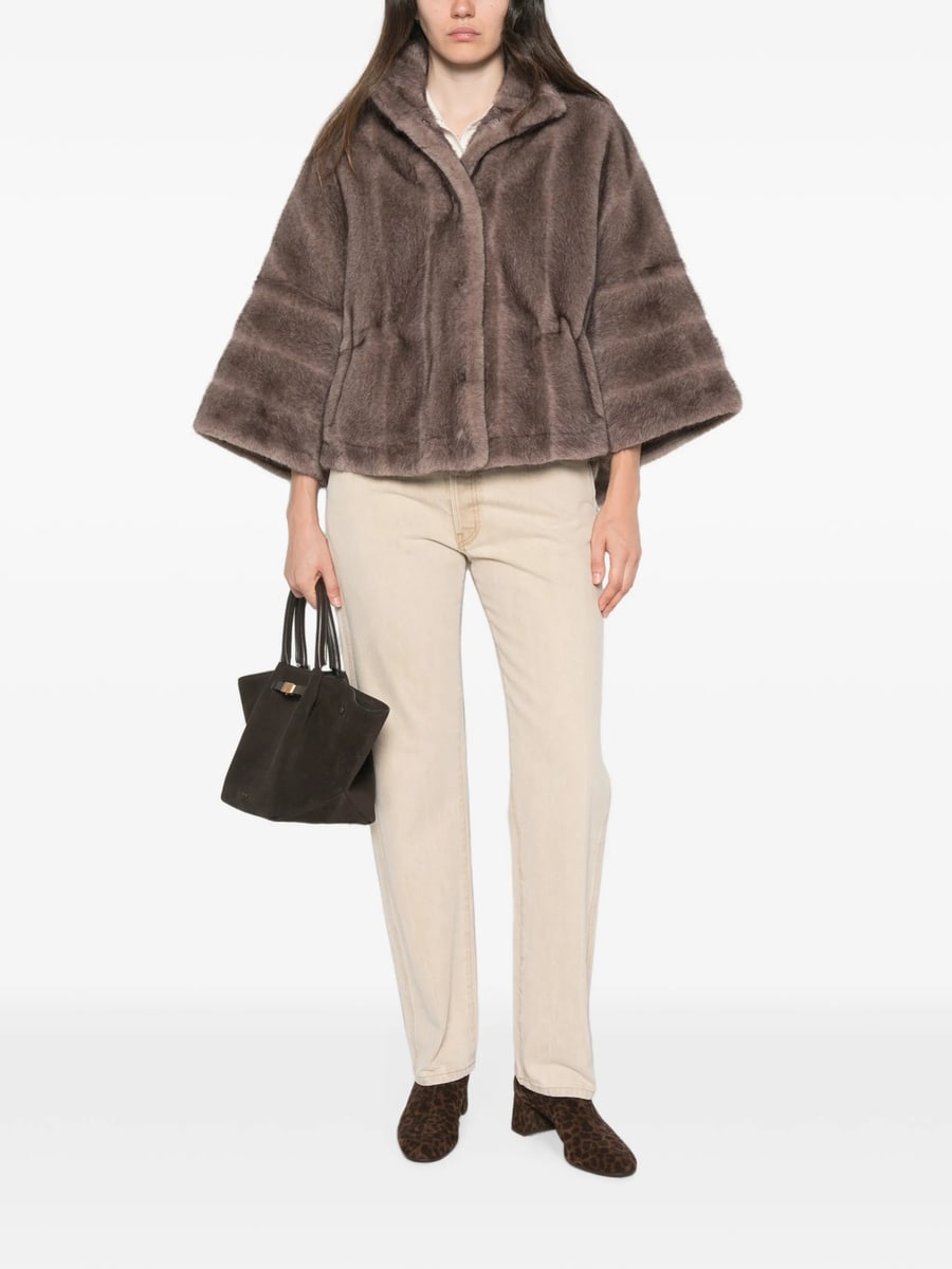 Valentini 1972 Valentini 1972 High-neck Drawstring-waist Jacket, view 4