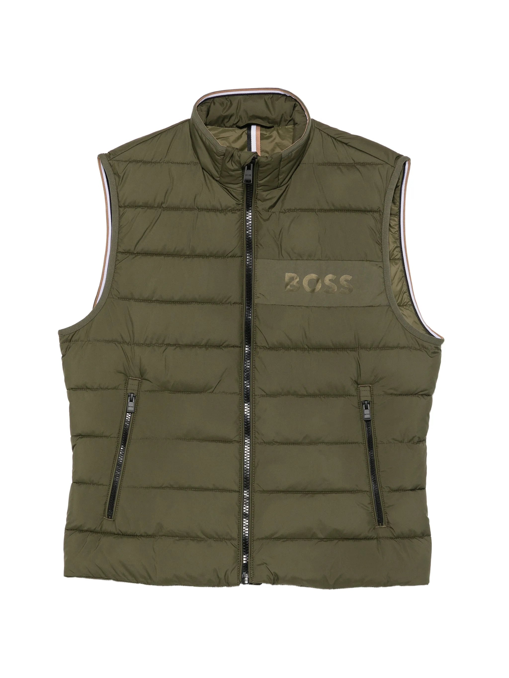Boss Boss Quilted Logo-print Gilet