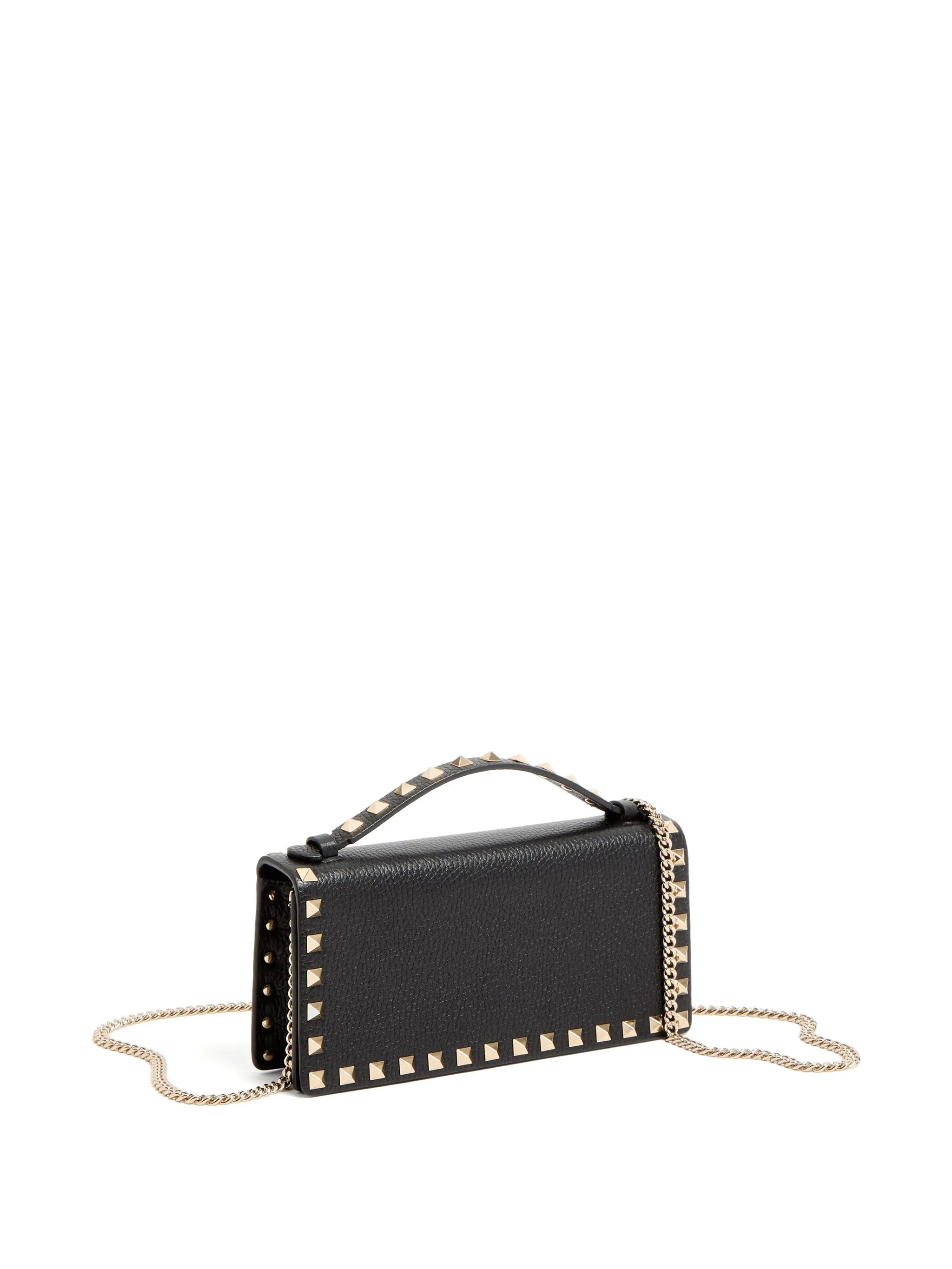 Valentino Garavani Valentino Garavani Rockstud Grained-leather Cross Body Bag, view 2
