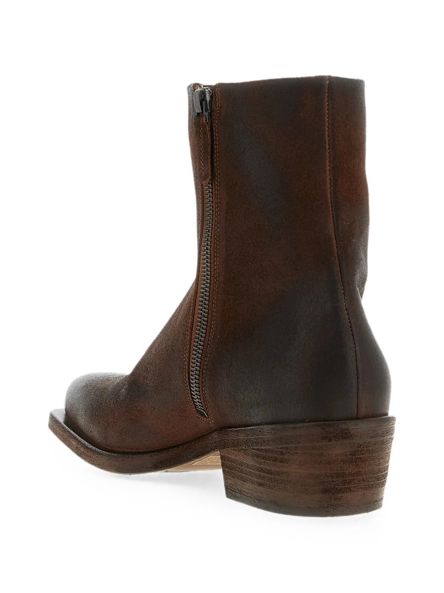 Marsèll Marsèll Tex Tex Burnished-effect Ankle Boots, view 2