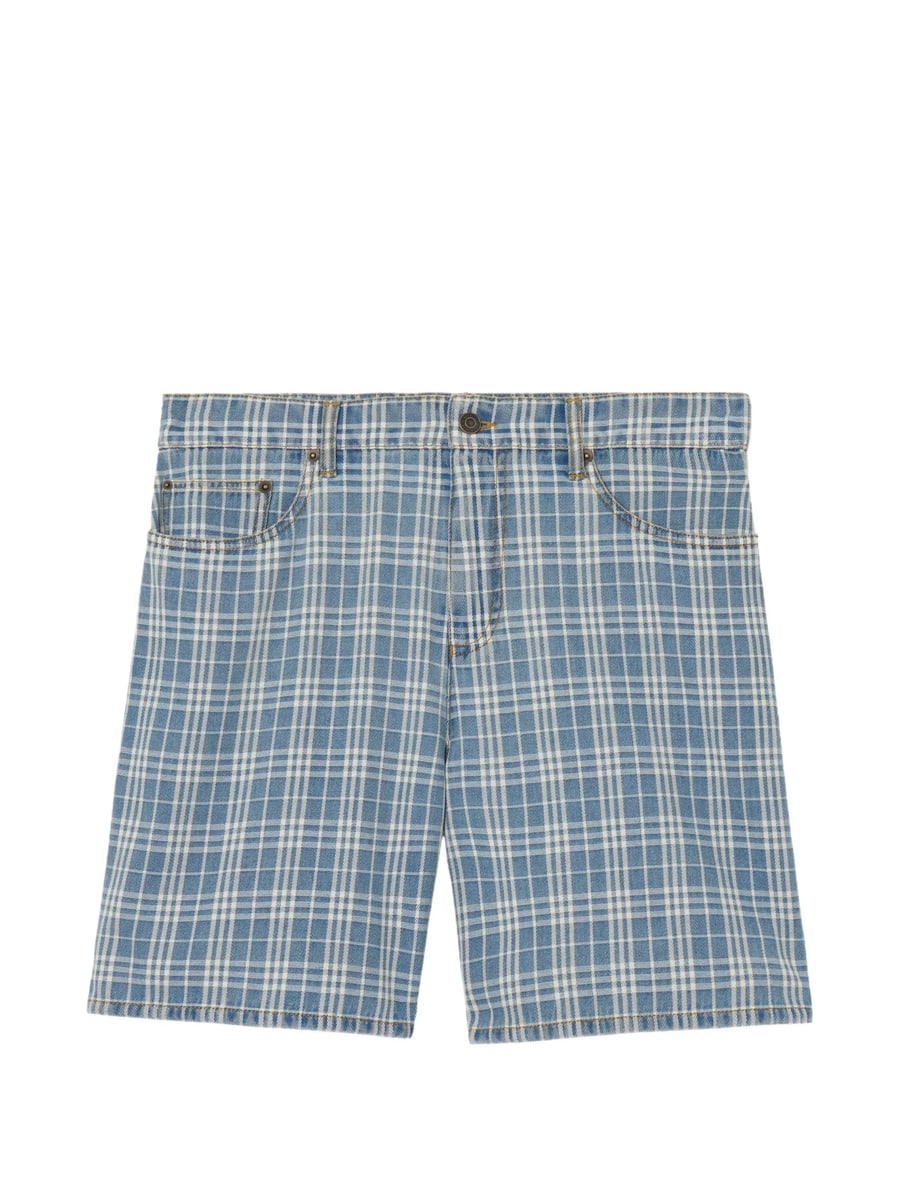 Burberry Burberry Check Denim Shorts