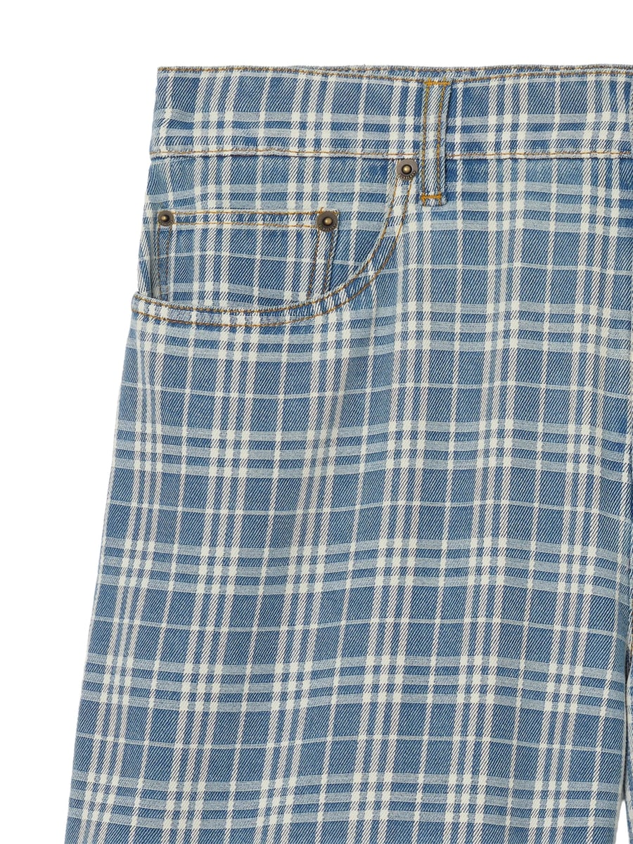 Burberry Burberry Check Denim Shorts, view 2
