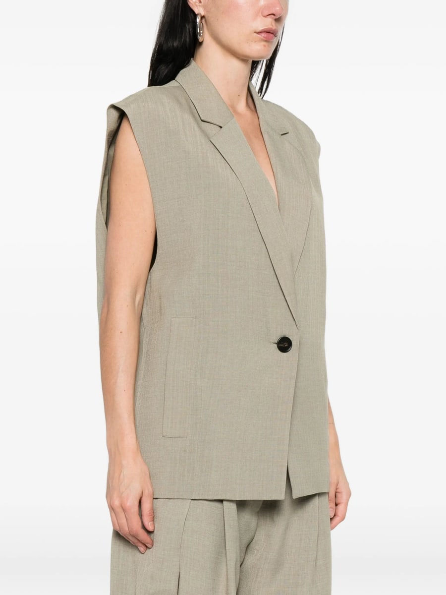 Iro Iro Sleeveless Notched-lapels Jacket, view 3