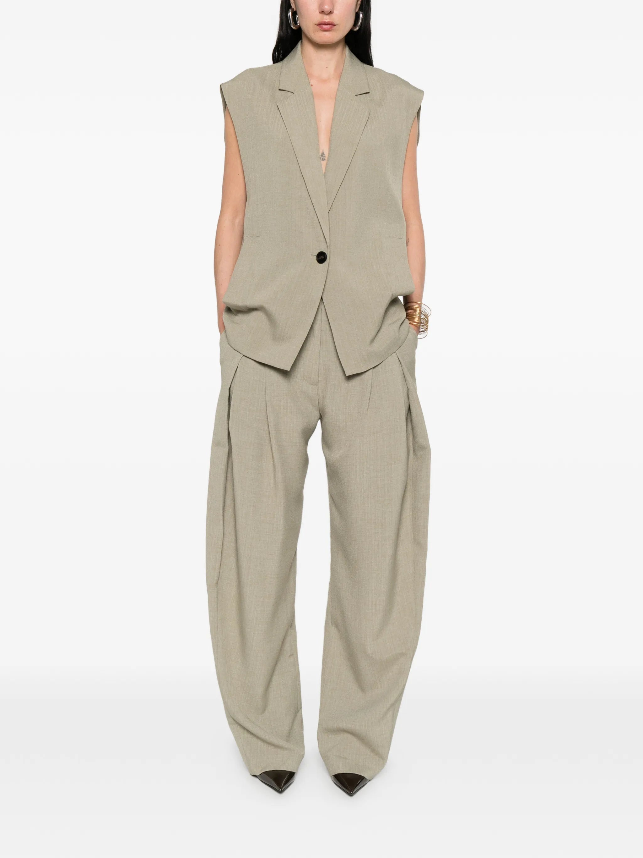 Iro Iro Sleeveless Notched-lapels Jacket, view 2