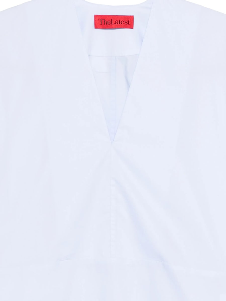 Thelatest Thelatest V-neck Blouse, view 2