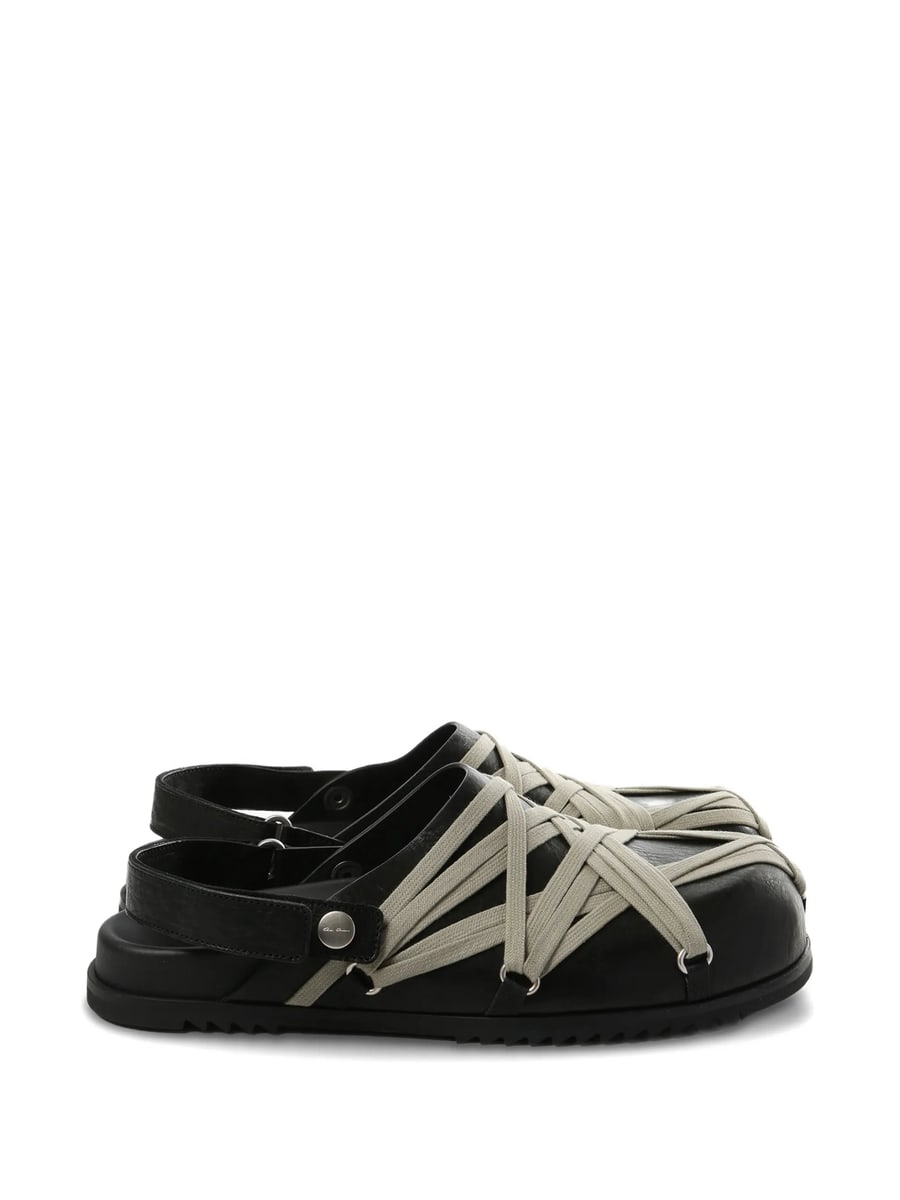 Rick Owens Rick Owens Megalace Leather Mules