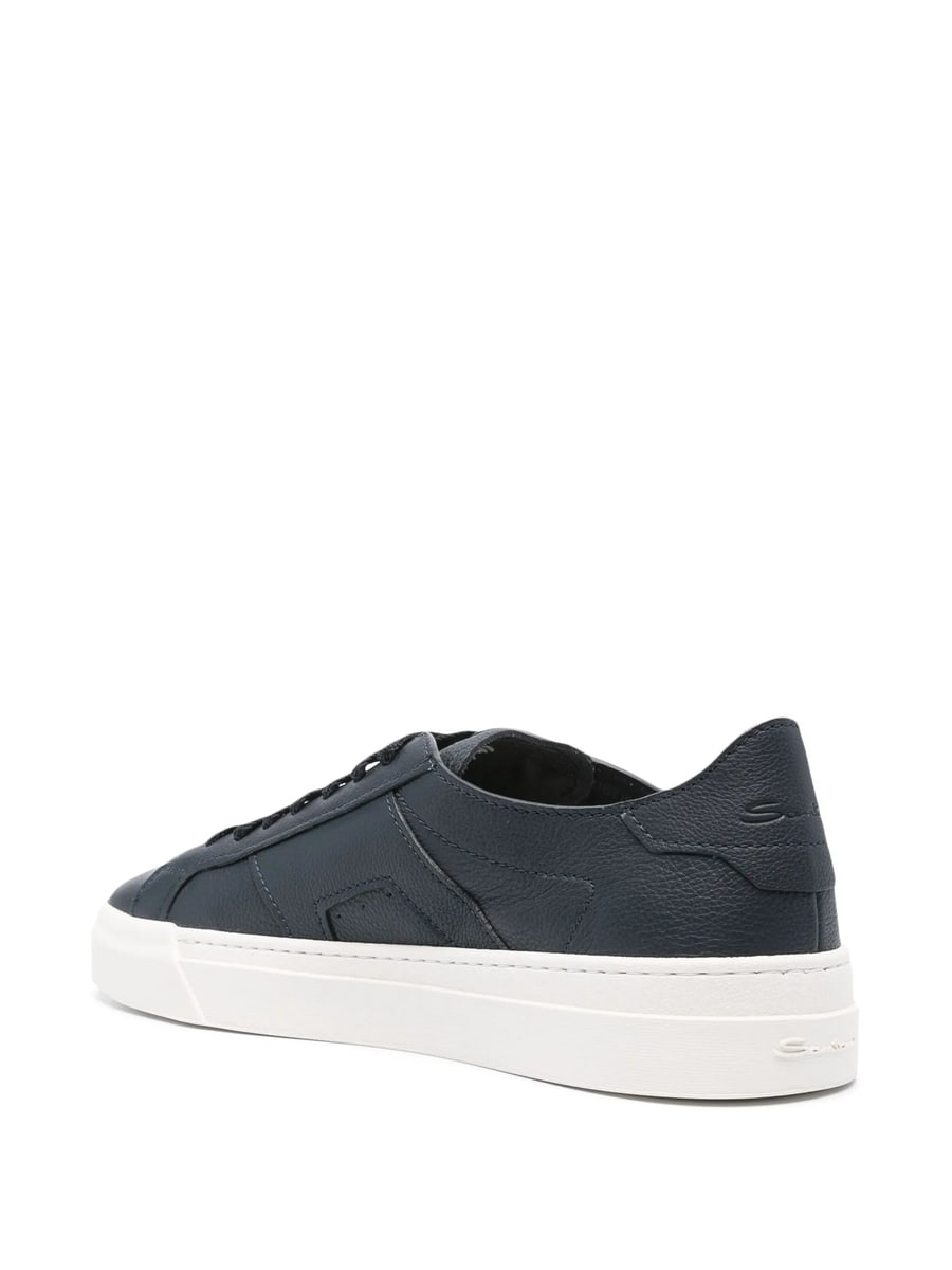 Santoni Santoni Grained Leather Sneakers, view 3