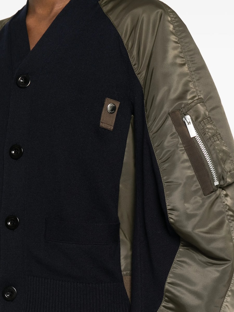 Sacai Sacai Twill Cardigan, view 2