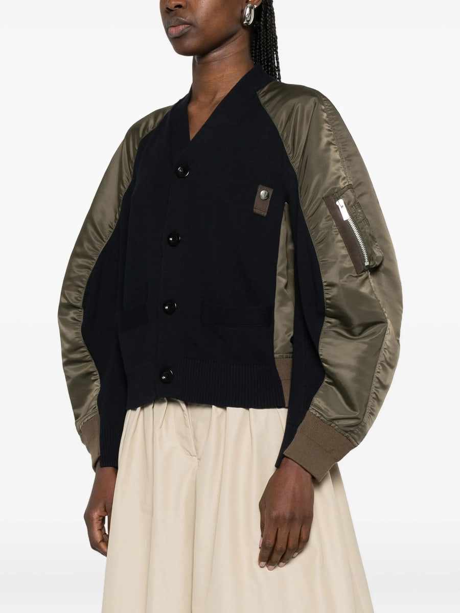 Sacai Sacai Twill Cardigan, view 3
