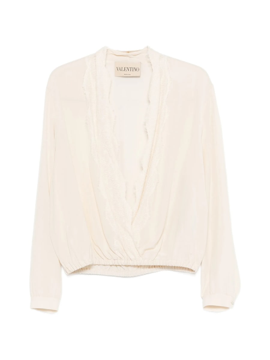 Valentino Valentino Lace-neck Blouse