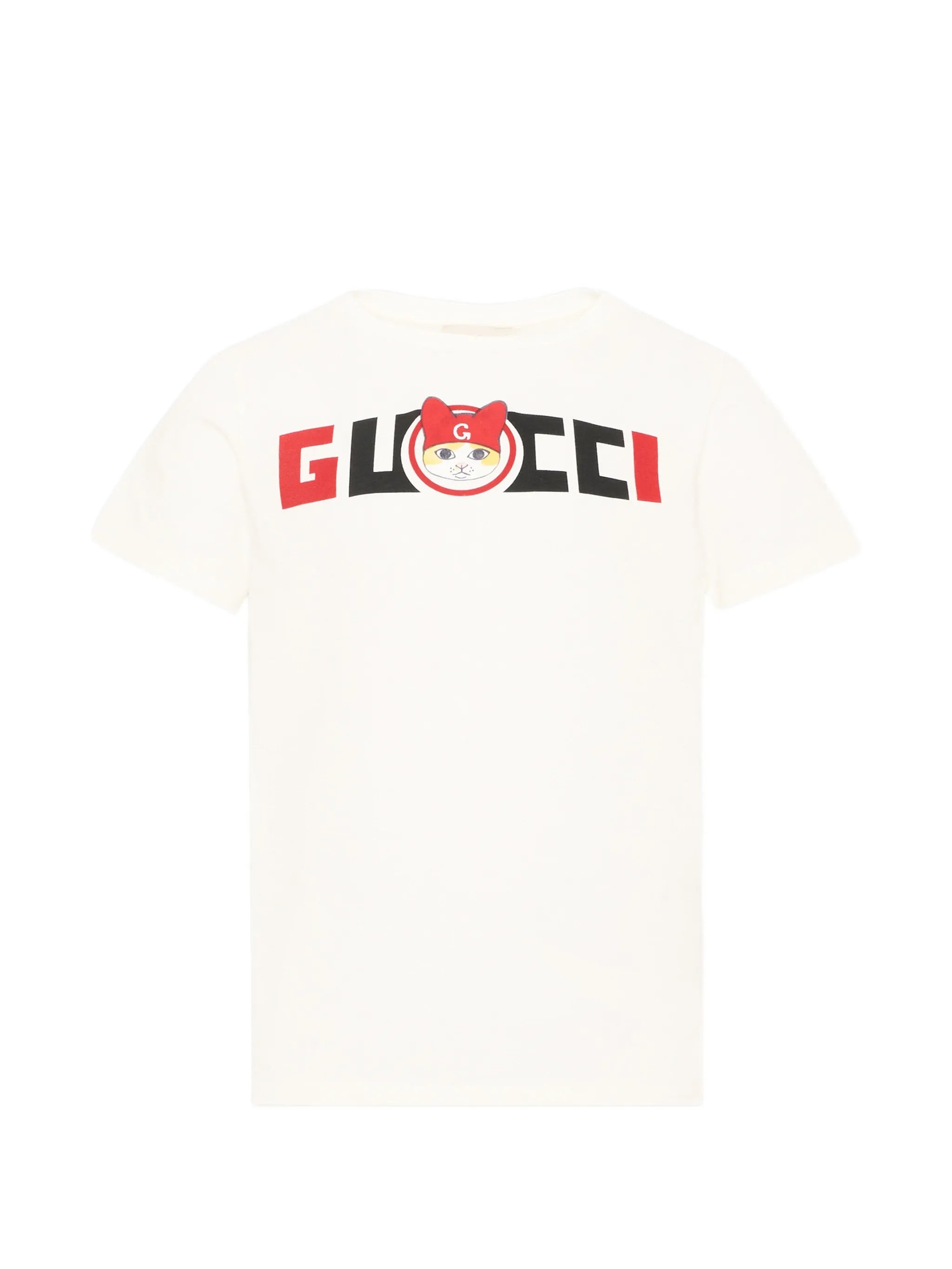 Gucci Gucci Cat-print Logo-print T-shirt