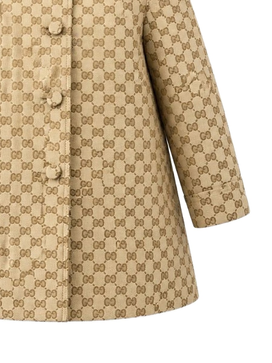 Gucci Gucci GG Canvas Collared Coat, view 2