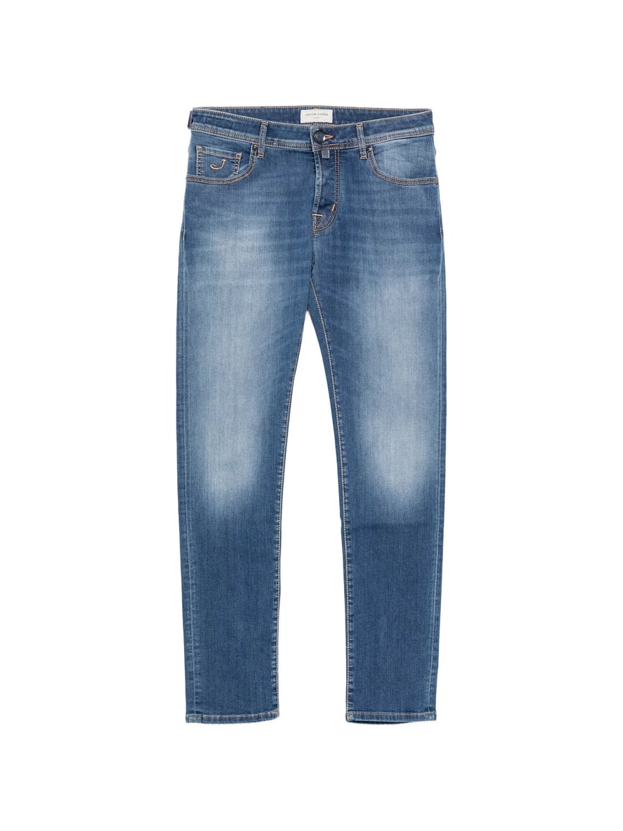 Jacob Cohën Jacob Cohën Faded-effect Logo-patch Jeans