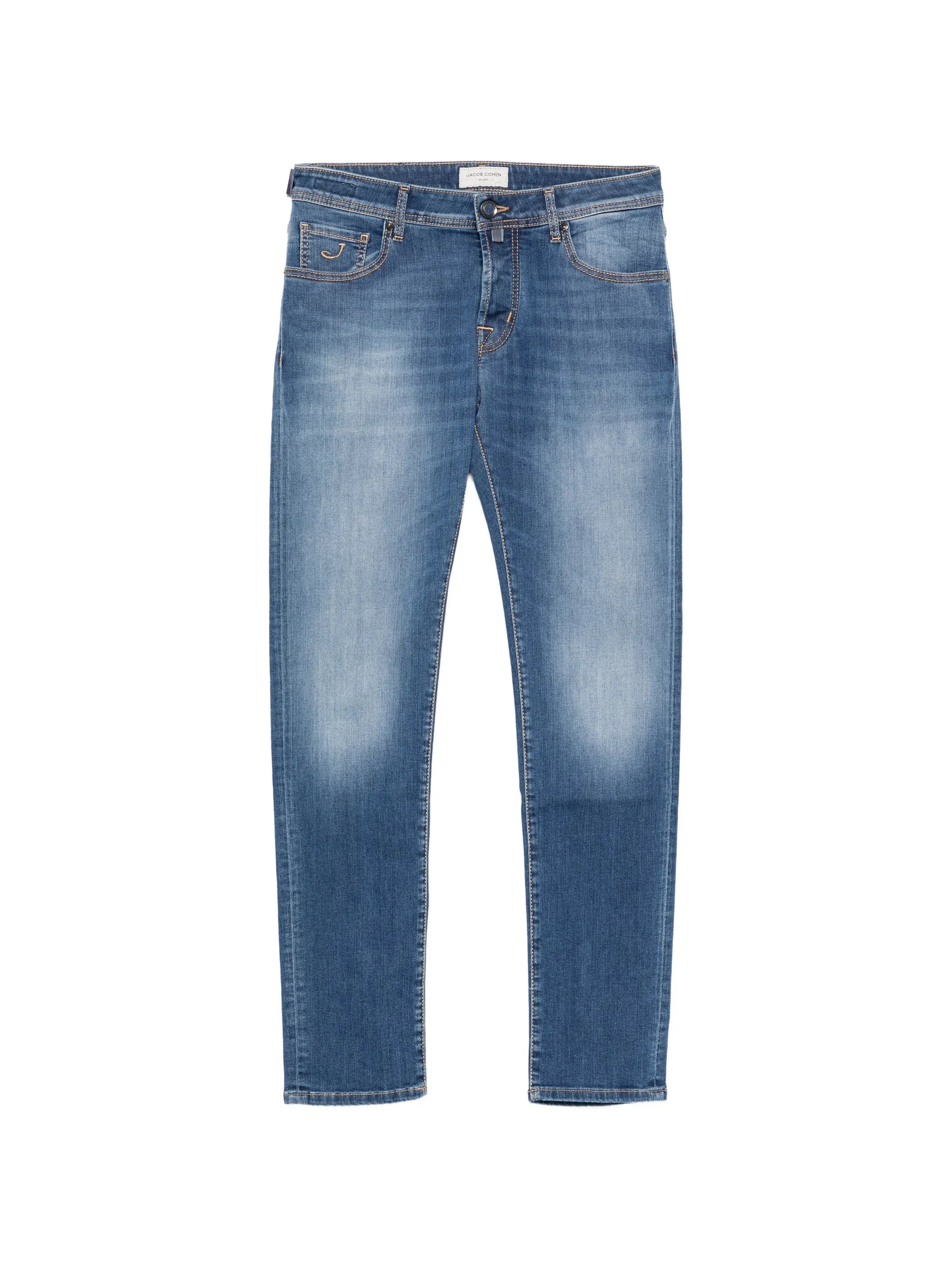 Jacob Cohën Jacob Cohën Faded-effect Logo-patch Jeans